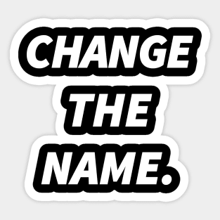 Change the Name Sticker